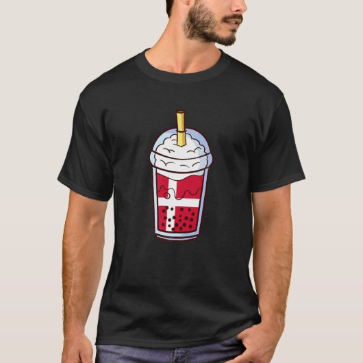 T-shirt Bubble Tea Danemark Danemark Denish (Devant)