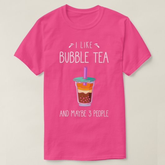 T-shirt Bubble Tea Dit Drôle (Design devant)
