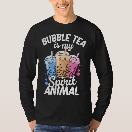 T-shirt Bubble Tea Is My Spirit Animal  4 (Devant)