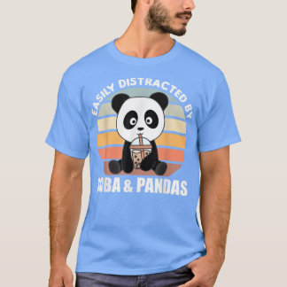 T-shirt Bubble Tea Panda Chocolate Sweet Animals Boba 