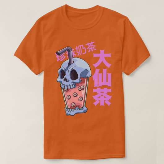 T-shirt Bubble Tea Pastel Goth Nu Goth - Kawaii Bubble Tea (Design devant)