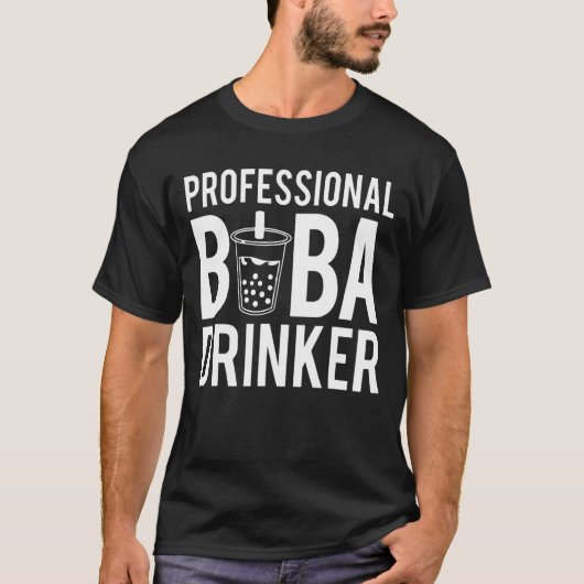 T-shirt Bubble Tea professionnel Boba (Devant)
