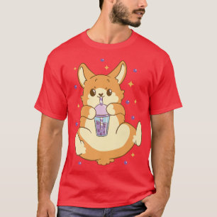 T-shirt Bubble Thé Corgi Ice Café Chien Propriétaire Chien