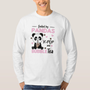 T-shirt Bubble Thé Panda Chocolat K Pop Et Boba