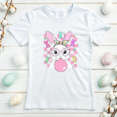 T-shirt Bubblegum Bunny Pâques à la mode; mignon Pastel