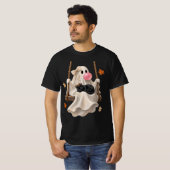 T-shirt Bubblegum Ghost & Black Cat Swing Halloween (Devant entier)
