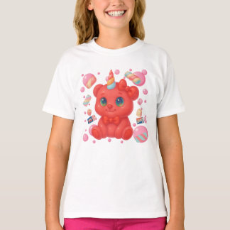 T-shirt Bubblegum Unicorne Ours