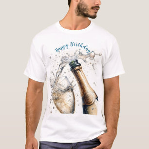 T-shirt Bubbly champagne Joyeux anniversaire