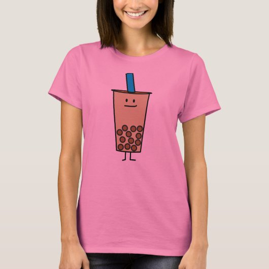 T-shirt Buble Boba Pearl Milk Tea Tapioca boules (Devant)