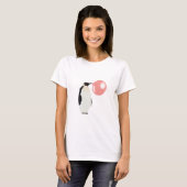 T-shirt Buble Gomme Penguin soufflant bulle (Devant entier)