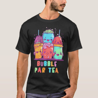 T-shirt Buble Par Tea Cute Anime Kawaii Boba Tea Bubble T