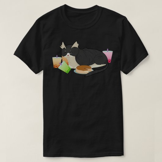 T-shirt Buble Thé chat 1 (Design devant)