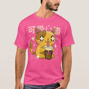 T-shirt Buble Thé Chat Japonais Kawaii Cute Kitten Japon G