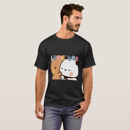 T-shirt Bubu Dudu Panda Bear Love 2024 V3 (Devant entier)