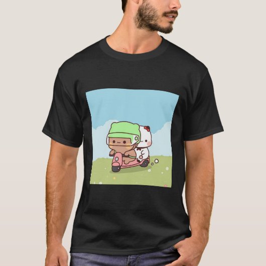 T-shirt Bubu et Dudu Riding Dans le parc,  (Devant)
