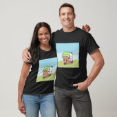 T-shirt Bubu et Dudu Riding Dans le parc,  (Unisexe)
