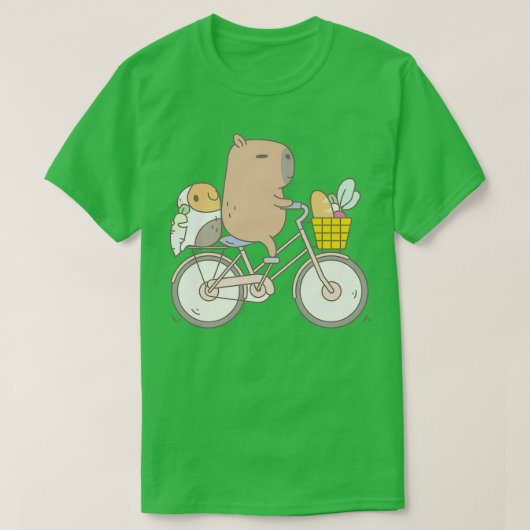 T-shirt Bubu le Vélo de Cochon de Guinée (Design devant)