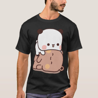 T-shirt Bubu Panda Et Dudu Bear Jouent Ensemble, Â 