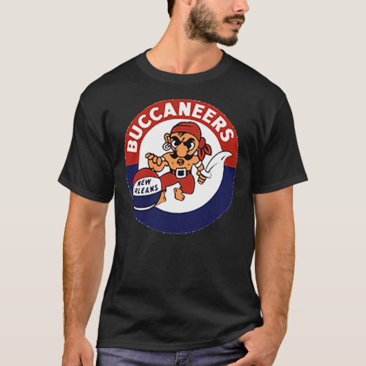 T-shirt Buccaneers de la Nouvelle-Orléans Logo de basket-b (Devant)
