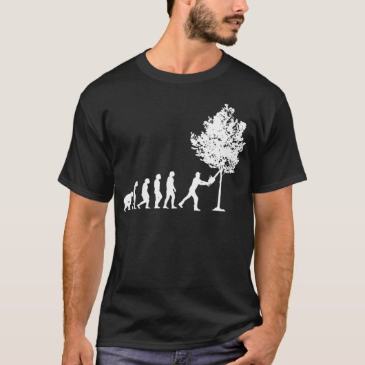 T-shirt Bûcheron Évolution de la menuiserie bois (Devant)