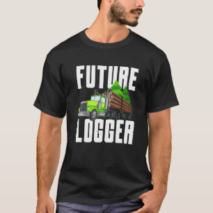 T-shirt Bûcheron futuriste scierie exploitation forestière