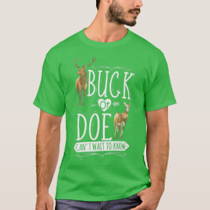 T-shirt Buck And Doe Genre Révéler Bébé Genre Révéler Preg
