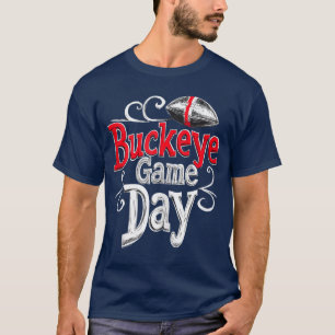 T-shirt Buckeye Game Day Ohio État d'origine Vintage Swirl