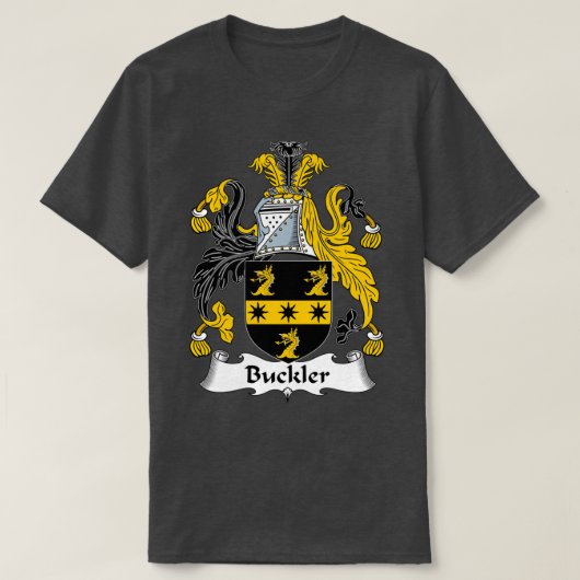 T-shirt Buckler Coat of Arms Family Crest (Design devant)