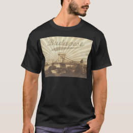 T-shirt Budapest Chain Bridge Vintage