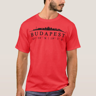 T-shirt Budapest Coordinates Design