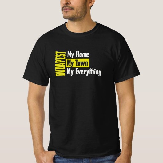 T-shirt Budapest Hongrie (Devant)