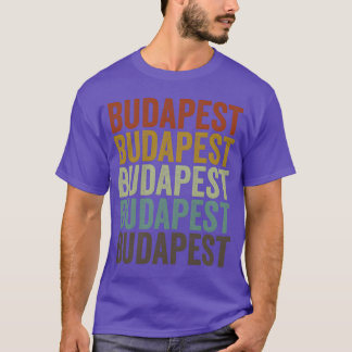 T-shirt Budapest Hongrie Rétro Vintage famille