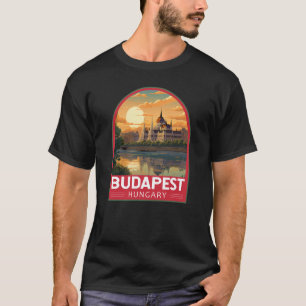 T-shirt Budapest Hongrie Travel Art Vintage