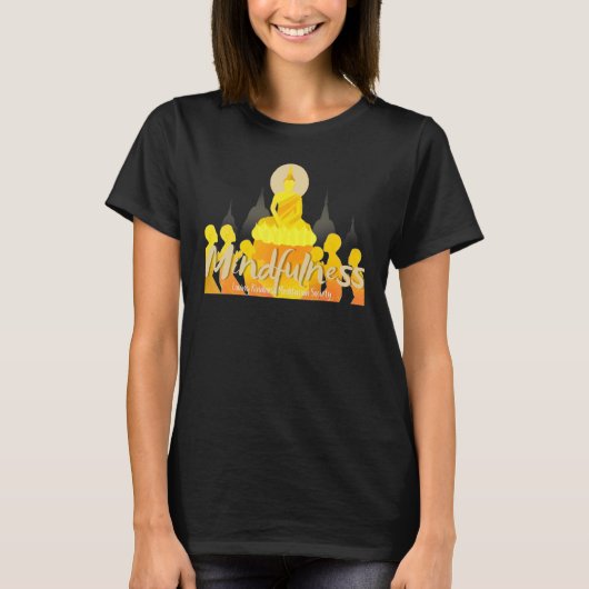 T-shirt Buddha Gautama Mindfulness Peace Loving Kindness M (Devant)