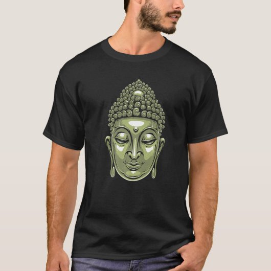 T-shirt Buddha Head Siddhartha Gautama   (Devant)