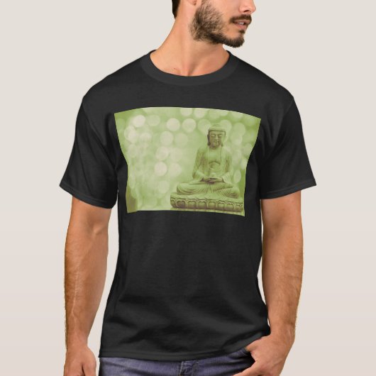 T-shirt buddha light (green light) (Devant)