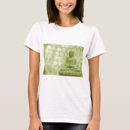 T-shirt buddha light (green light) (Devant)
