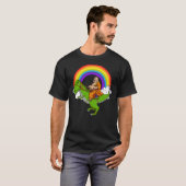 T-shirt Buddha Riding T-Rex Dinosaur Zen Yoga Meditation S (Devant entier)