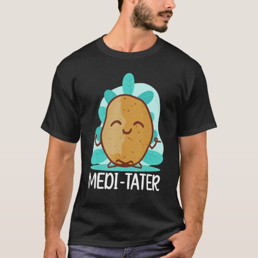 T-shirt Buddhism Buddhist Buddha Potato Medi  Tater (Devant)
