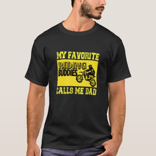 T-shirt BUDDIES D'ÉQUITATION Motocross BMX Supermoto Super (Devant)