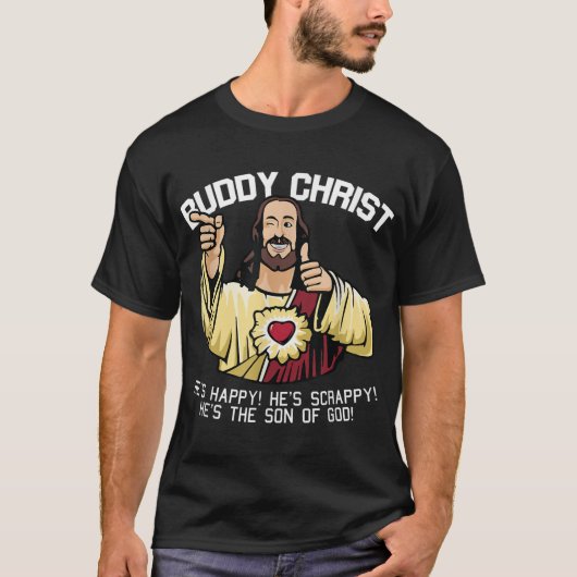 T-shirt Buddy Christ Cool de Noël Jésus Christ Religieux C (Devant)