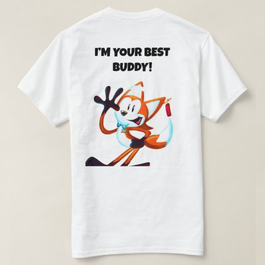 T-shirt Buddy Le Malchanceux Fox (Design dos)