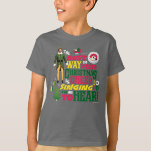 T-shirt Buddy l'Elfe   Citation graphique de Noël