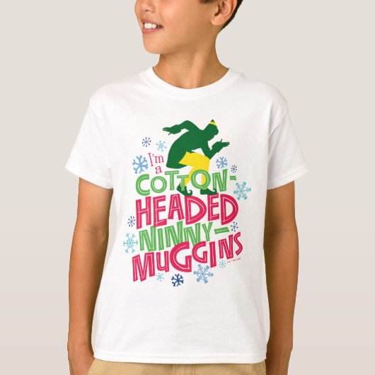 T-shirt Buddy l'Elfe | Ninny-muggins en coton (Devant)