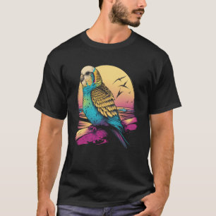 T-shirt Budgie Beach Budgerigar Parakeet Bird été