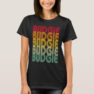 T-shirt Budgie Bird Retro Vintage Budgie