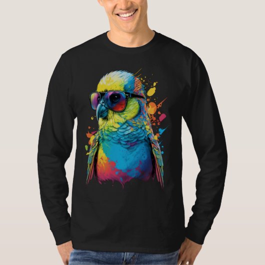 T-shirt Budgie Budgerigar Parakeet Bird  4 (Devant)