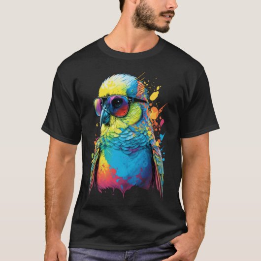 T-shirt Budgie Budgerigar Parakeet Bird  4 (Devant)