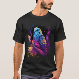 T-shirt Budgie Budgerigar Parakeet Oiseau esthétique Vapor