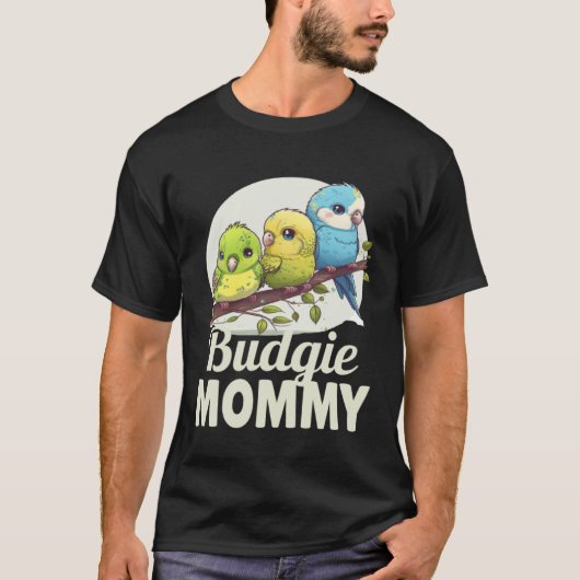 T-shirt Budgie Mom Budgerigar Parakeet Bird 3 (Devant)